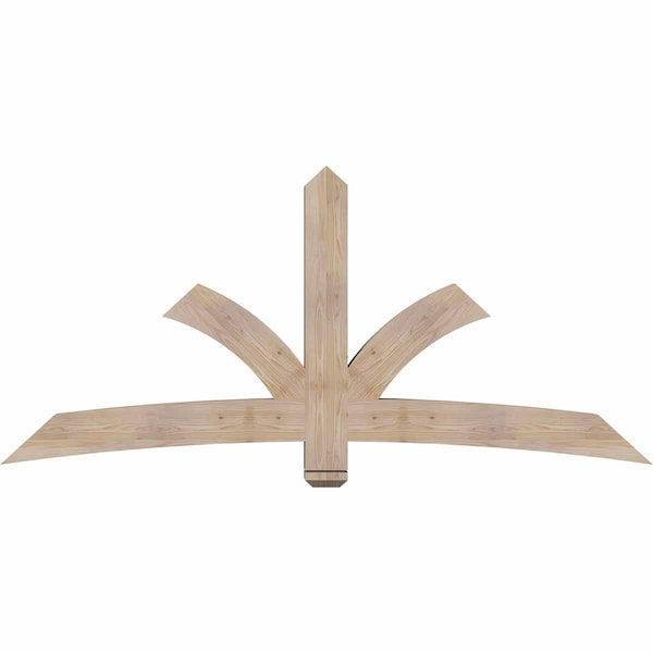 Ekena Millwork Davenport Smooth Timber Gable Bracket, Douglas Fir, 84"W x 38"H x 5 1/2"D x 5 1/2"F, 11/12 Pitch GBW084X38X0606DAV00SDF - main